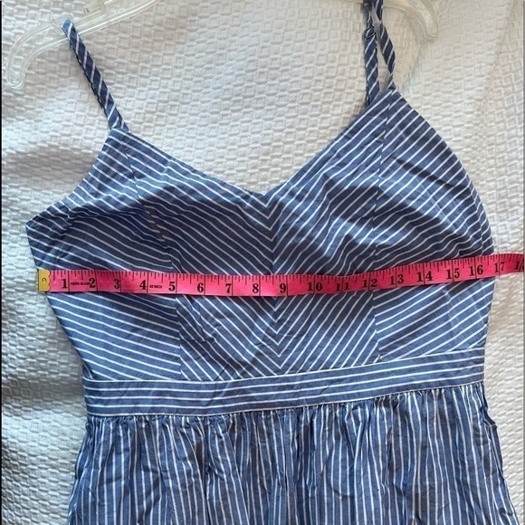 Loft Outlet Blue & White Stripe Maxi Dress - Picture 13 of 16